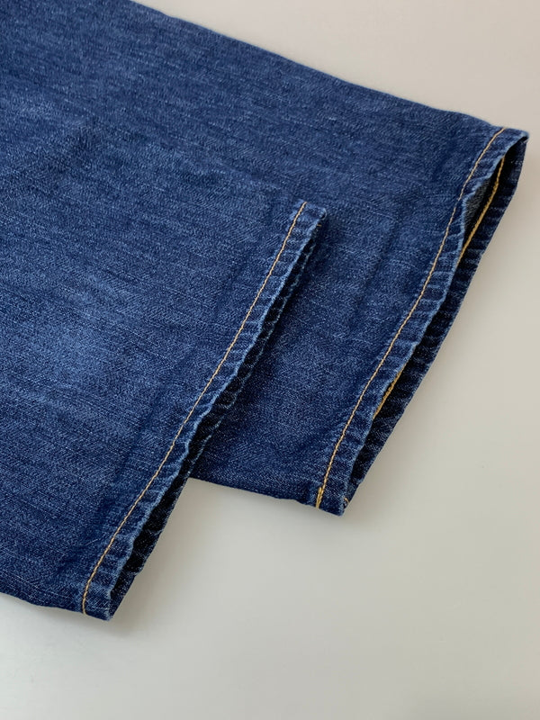 【中古品】【メンズ】 FRESH SERVICE フレッシュ サービス CORPORATE DENIM FIVE POCKET PANTS デニム パンツ FSC253-40096OB ジーパン ボトムス 140-260923-hu-04-min サイズ：L カラー：インディゴ 万代Net店
