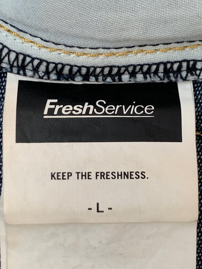 【中古品】【メンズ】 FRESH SERVICE フレッシュ サービス CORPORATE DENIM FIVE POCKET PANTS デニム パンツ FSC253-40096OB ジーパン ボトムス 140-260923-hu-04-min サイズ：L カラー：インディゴ 万代Net店