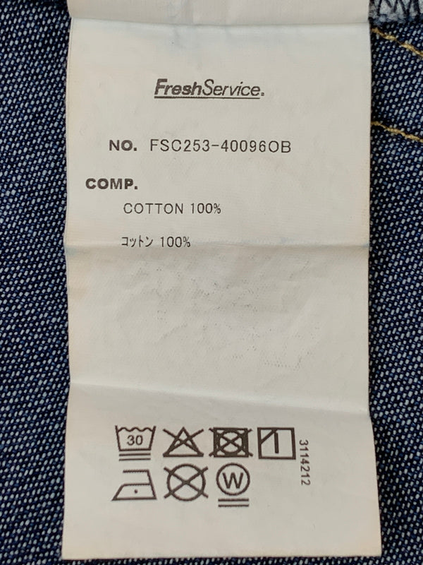 【中古品】【メンズ】 FRESH SERVICE フレッシュ サービス CORPORATE DENIM FIVE POCKET PANTS デニム パンツ FSC253-40096OB ジーパン ボトムス 140-260923-hu-04-min サイズ：L カラー：インディゴ 万代Net店