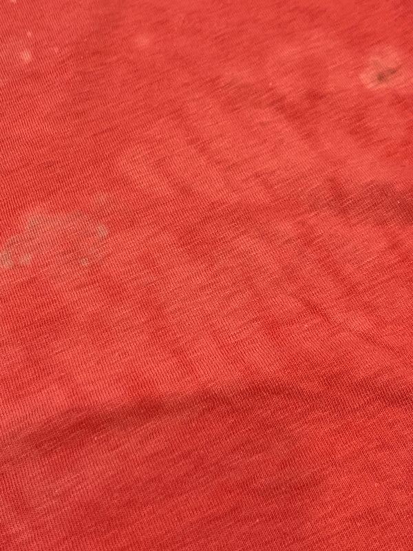 【現状渡し品】【メンズ】 CHAMPION チャンピオン 70S DOUBLE FACE TEE 70年代 ダブルフェイスティー 半袖 ショートスリーブ 146-260923-hu-01-min サイズ：L カラー：レッド（色あせ） 万代Net店