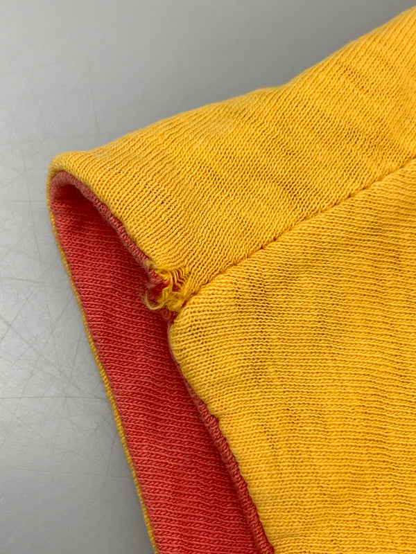 【現状渡し品】【メンズ】 CHAMPION チャンピオン 70S DOUBLE FACE TEE 70年代 ダブルフェイスティー 半袖 ショートスリーブ 146-260923-hu-01-min サイズ：L カラー：レッド（色あせ） 万代Net店