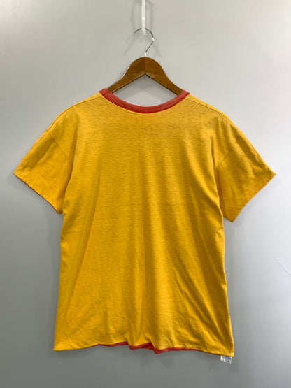 【現状渡し品】【メンズ】 CHAMPION チャンピオン 70S DOUBLE FACE TEE 70年代 ダブルフェイスティー 半袖 ショートスリーブ 146-260923-hu-01-min サイズ：L カラー：レッド（色あせ） 万代Net店