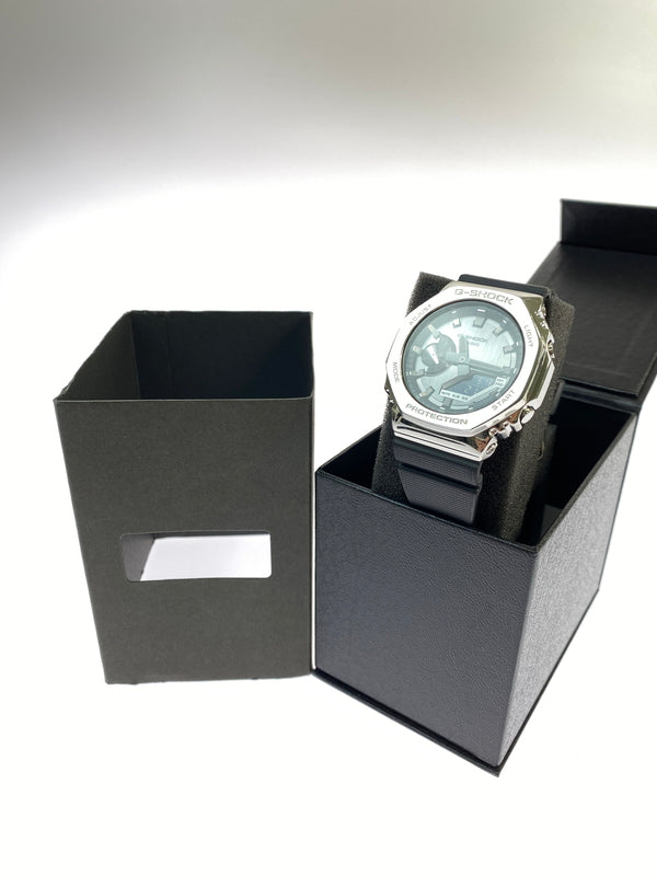 【中古品】【メンズ】 G-SHOCK ジーショック アナデジ時計 GM-2100-1AJF メンズ ウォッチ 腕時計 196-260925-em-60-min カラー：シルバー系 万代Net店