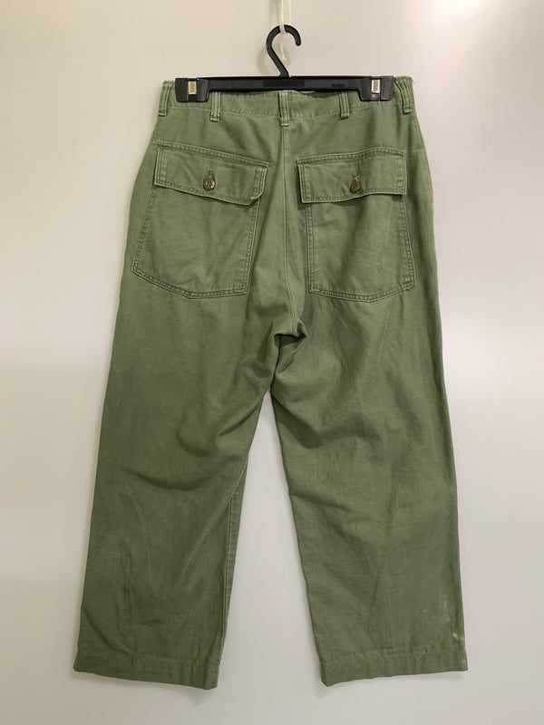【中古品】【メンズ】 U.S.ARMY アメリカ陸軍 60's BAKER PANT 100-69-C-2162 60年代 ベイカーパンツ ボトムス 157-261020-yn-12-min サイズ：34×31 カラー：オリーブグリーン 万代Net店