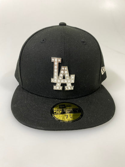 【中古品】【メンズ】 NEW ERA ニューエラ PEARL BADGE LA BB CAP パール バッジ エーエル ビービー キャップ 59FIFTY キャップ 帽子 185-260918-hu-44-min サイズ：7 5/8 カラー：ブラック 万代Net店