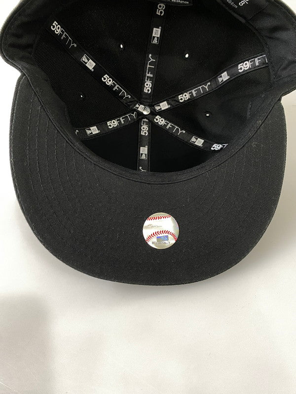 【中古品】【メンズ】 NEW ERA ニューエラ PEARL BADGE LA BB CAP パール バッジ エーエル ビービー キャップ 59FIFTY キャップ 帽子 185-260918-hu-44-min サイズ：7 5/8 カラー：ブラック 万代Net店