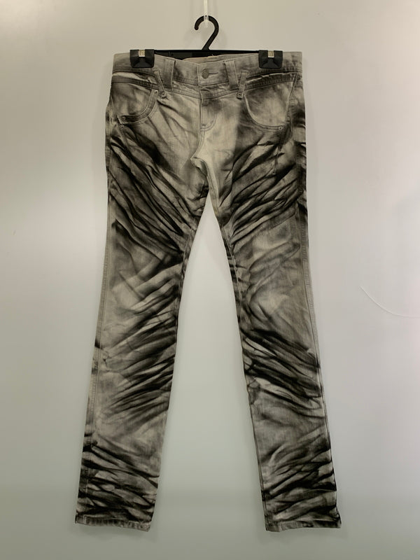 【中古品】【メンズ】 TORNADO MART トルネードマート 00S DENIM PANT 00年代 デニム パンツ ジーパン ボトムス ヴィンテージ 157-260923-hu-05-min サイズ：L カラー：グレー/ブラック 万代Net店