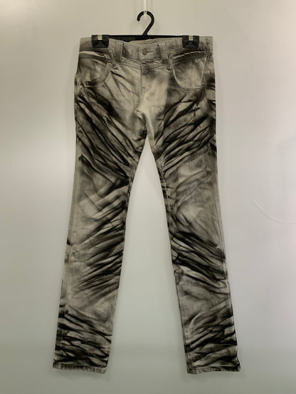 【中古品】【メンズ】 TORNADO MART トルネードマート 00S DENIM PANT 00年代 デニム パンツ ジーパン ボトムス ヴィンテージ 157-260923-hu-05-min サイズ：L カラー：グレー/ブラック 万代Net店