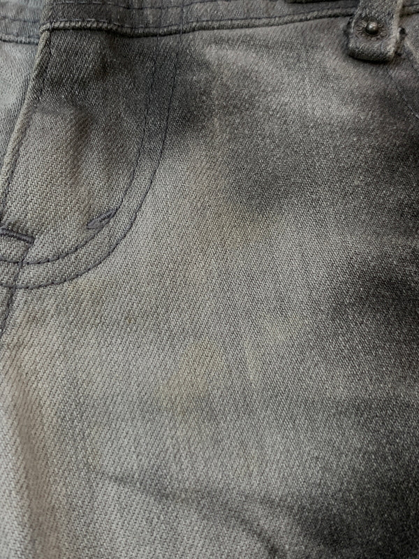 【中古品】【メンズ】 TORNADO MART トルネードマート 00S DENIM PANT 00年代 デニム パンツ ジーパン ボトムス ヴィンテージ 157-260923-hu-05-min サイズ：L カラー：グレー/ブラック 万代Net店