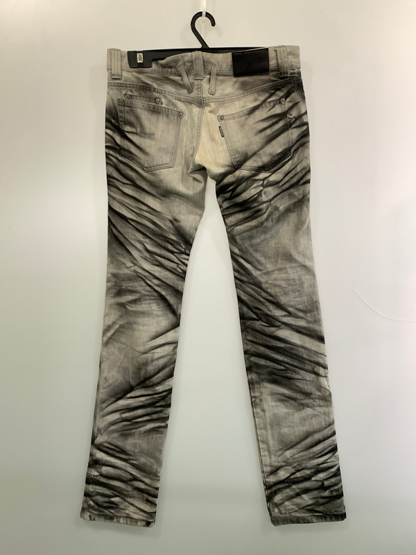 【中古品】【メンズ】 TORNADO MART トルネードマート 00S DENIM PANT 00年代 デニム パンツ ジーパン ボトムス ヴィンテージ 157-260923-hu-05-min サイズ：L カラー：グレー/ブラック 万代Net店