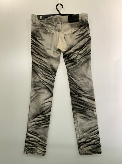 【中古品】【メンズ】 TORNADO MART トルネードマート 00S DENIM PANT 00年代 デニム パンツ ジーパン ボトムス ヴィンテージ 157-260923-hu-05-min サイズ：L カラー：グレー/ブラック 万代Net店