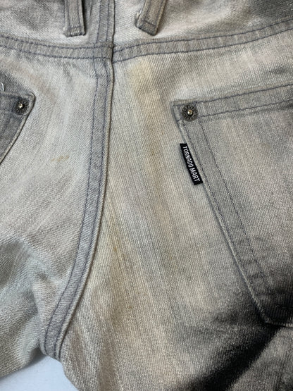 【中古品】【メンズ】 TORNADO MART トルネードマート 00S DENIM PANT 00年代 デニム パンツ ジーパン ボトムス ヴィンテージ 157-260923-hu-05-min サイズ：L カラー：グレー/ブラック 万代Net店