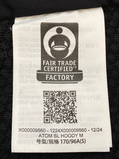 【中古品】【メンズ】 ARC'TERYX アークテリクス ATOM SL HOODY アトム エスエル フーディー X000009560 ライトアウター 144-260922-hu-22-min サイズ：S カラー：ブラック 万代Net店
