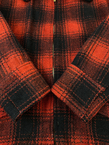 【現状渡し品】【メンズ】 SPORTCLAD スポーツクラッド 30S～ TALON MACKINAW WOOL CRUISER JACKET 30年代 タロン マッキーノ ウール クルーザー アウター コート 146-260922-hu-24-min サイズ：タグ破損のため不明 カラー：レッド/ブラック（チェック） 万代Net店
