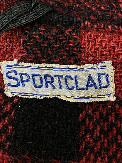 【現状渡し品】【メンズ】 SPORTCLAD スポーツクラッド 30S～ TALON MACKINAW WOOL CRUISER JACKET 30年代 タロン マッキーノ ウール クルーザー アウター コート 146-260922-hu-24-min サイズ：タグ破損のため不明 カラー：レッド/ブラック（チェック） 万代Net店
