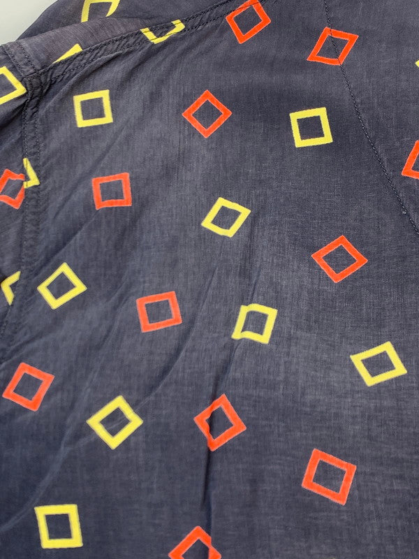 【中古品】【メンズ】 PLEETWAY BALLOON SEAT プリートウェイ バルーン シート 50S LS RAYON SHIRT 50年代 ロングスリーブ レーヨン シャツ 長袖 ヴィンテージ 146-260929-hu-02-min サイズ：サイズ表記不明 カラー：ネイビー/レッド/イエロー 万代Net店
