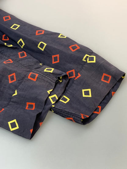 【中古品】【メンズ】 PLEETWAY BALLOON SEAT プリートウェイ バルーン シート 50S LS RAYON SHIRT 50年代 ロングスリーブ レーヨン シャツ 長袖 ヴィンテージ 146-260929-hu-02-min サイズ：サイズ表記不明 カラー：ネイビー/レッド/イエロー 万代Net店