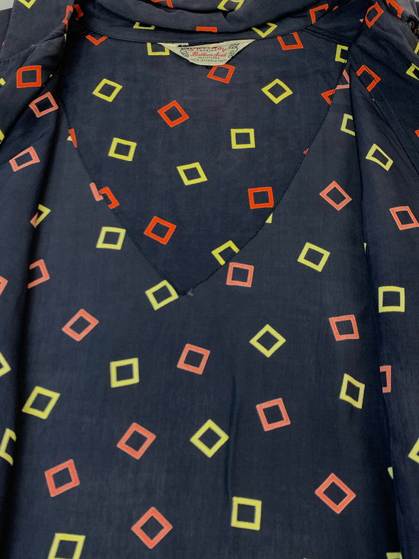 【中古品】【メンズ】 PLEETWAY BALLOON SEAT プリートウェイ バルーン シート 50S LS RAYON SHIRT 50年代 ロングスリーブ レーヨン シャツ 長袖 ヴィンテージ 146-260929-hu-02-min サイズ：サイズ表記不明 カラー：ネイビー/レッド/イエロー 万代Net店