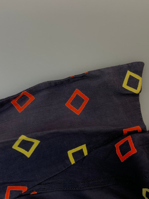 【中古品】【メンズ】 PLEETWAY BALLOON SEAT プリートウェイ バルーン シート 50S LS RAYON SHIRT 50年代 ロングスリーブ レーヨン シャツ 長袖 ヴィンテージ 146-260929-hu-02-min サイズ：サイズ表記不明 カラー：ネイビー/レッド/イエロー 万代Net店