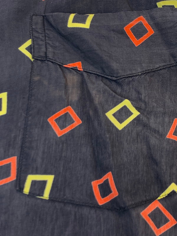 【中古品】【メンズ】 PLEETWAY BALLOON SEAT プリートウェイ バルーン シート 50S LS RAYON SHIRT 50年代 ロングスリーブ レーヨン シャツ 長袖 ヴィンテージ 146-260929-hu-02-min サイズ：サイズ表記不明 カラー：ネイビー/レッド/イエロー 万代Net店