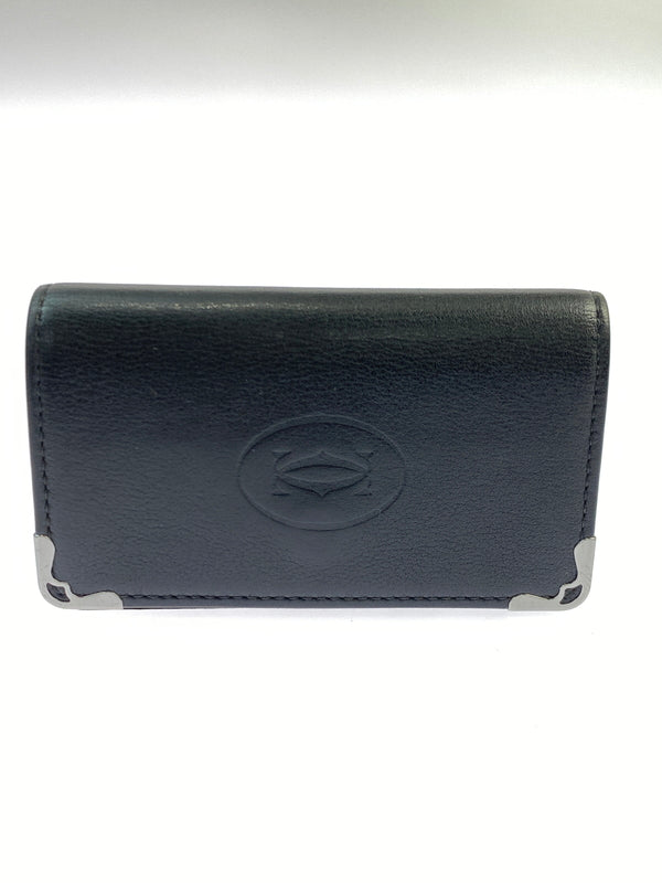 【中古品】【メンズ/レディース】 CARTIER カルティエ MUST DE CARTIER 6KEY CASE マスト ドゥ カルティエ 6キーケース 本革 181-260925-em-53-min カラー：ブラック 万代Net店