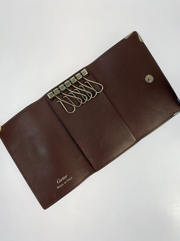 【中古品】【メンズ/レディース】 CARTIER カルティエ MUST DE CARTIER 6KEY CASE マスト ドゥ カルティエ 6キーケース 本革 181-260925-em-53-min カラー：ブラック 万代Net店