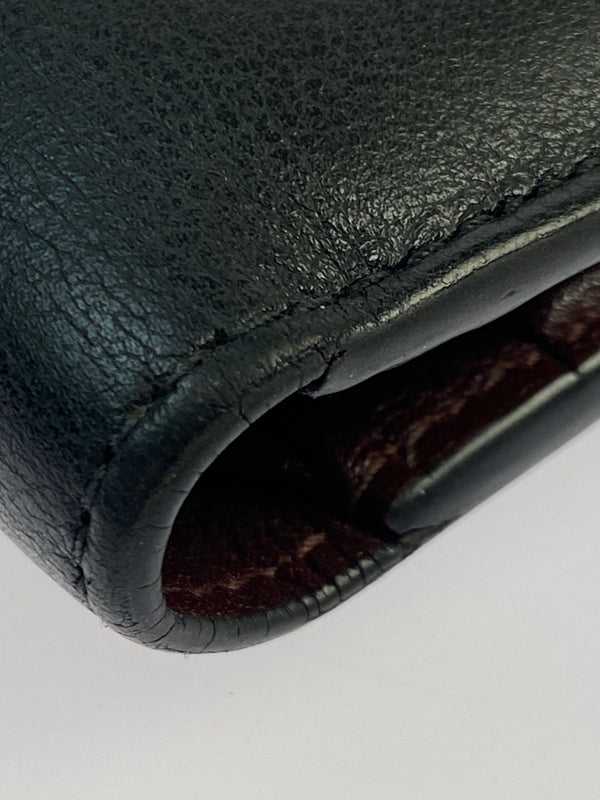 【中古品】【メンズ/レディース】 CARTIER カルティエ MUST DE CARTIER WALLET マスト ドゥ カルティエ ウォレット 二つ折り財布 小物 レザー 181-260925-em-54-min カラー：ブラック 万代Net店