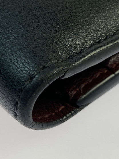 【中古品】【メンズ/レディース】 CARTIER カルティエ MUST DE CARTIER WALLET マスト ドゥ カルティエ ウォレット 二つ折り財布 小物 レザー 181-260925-em-54-min カラー：ブラック 万代Net店