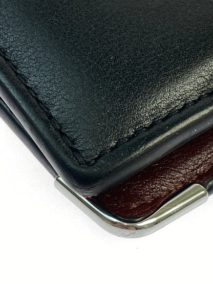 【中古品】【メンズ/レディース】 CARTIER カルティエ MUST DE CARTIER WALLET マスト ドゥ カルティエ ウォレット 二つ折り財布 小物 レザー 181-260925-em-54-min カラー：ブラック 万代Net店