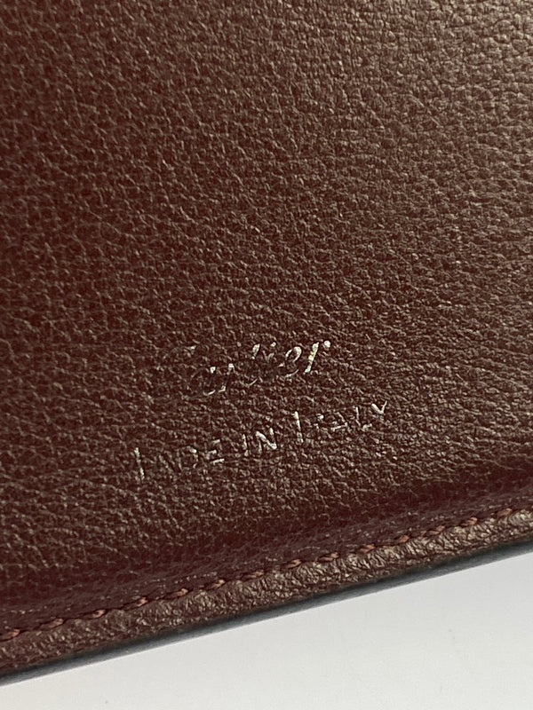 【中古品】【メンズ/レディース】 CARTIER カルティエ MUST DE CARTIER WALLET マスト ドゥ カルティエ ウォレット 二つ折り財布 小物 レザー 181-260925-em-54-min カラー：ブラック 万代Net店