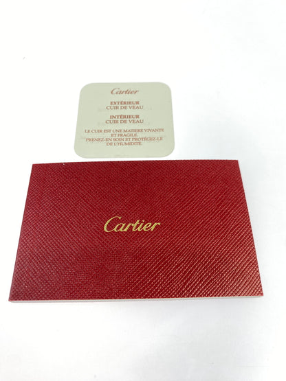 【中古品】【メンズ/レディース】 CARTIER カルティエ MUST DE CARTIER WALLET マスト ドゥ カルティエ ウォレット 二つ折り財布 小物 レザー 181-260925-em-54-min カラー：ブラック 万代Net店