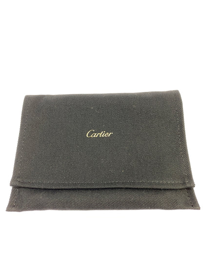 【中古品】【メンズ/レディース】 CARTIER カルティエ MUST DE CARTIER WALLET マスト ドゥ カルティエ ウォレット 二つ折り財布 小物 レザー 181-260925-em-54-min カラー：ブラック 万代Net店