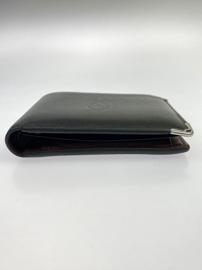 【中古品】【メンズ/レディース】 CARTIER カルティエ MUST DE CARTIER WALLET マスト ドゥ カルティエ ウォレット 二つ折り財布 小物 レザー 181-260925-em-54-min カラー：ブラック 万代Net店