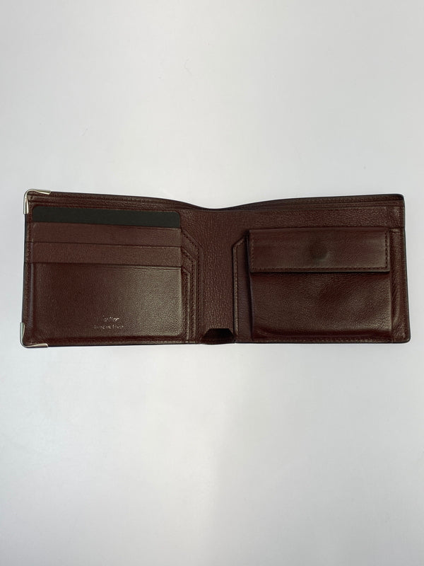 【中古品】【メンズ/レディース】 CARTIER カルティエ MUST DE CARTIER WALLET マスト ドゥ カルティエ ウォレット 二つ折り財布 小物 レザー 181-260925-em-54-min カラー：ブラック 万代Net店