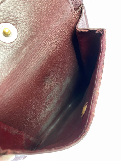 【中古品】【メンズ/レディース】 CARTIER カルティエ MUST DE CARTIER WALLET マスト ドゥ カルティエ ウォレット 二つ折り財布 小物 レザー 181-260925-em-54-min カラー：ブラック 万代Net店