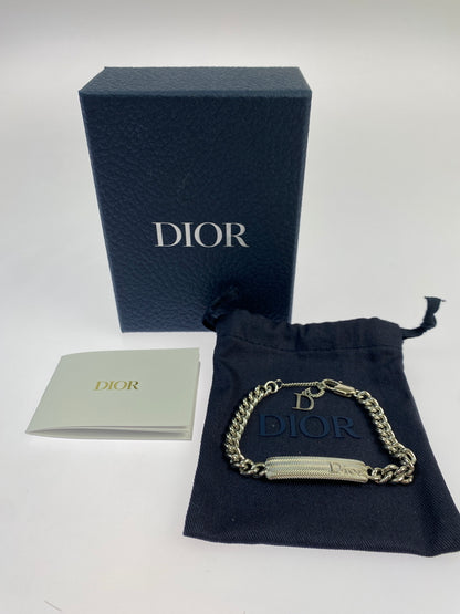 【中古品】【メンズ/レディース】 DIOR ディオール GUILLOCHE ギローシュ チェーンブレスレット アクセサリー 182-260925-em-55-min カラー：シルバー 万代Net店