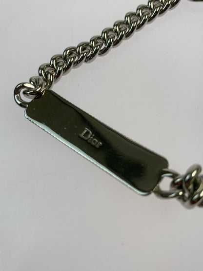 【中古品】【メンズ/レディース】 DIOR ディオール GUILLOCHE ギローシュ チェーンブレスレット アクセサリー 182-260925-em-55-min カラー：シルバー 万代Net店
