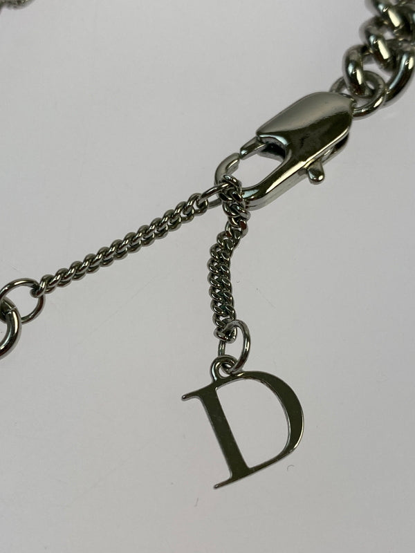 【中古品】【メンズ/レディース】 DIOR ディオール GUILLOCHE ギローシュ チェーンブレスレット アクセサリー 182-260925-em-55-min カラー：シルバー 万代Net店