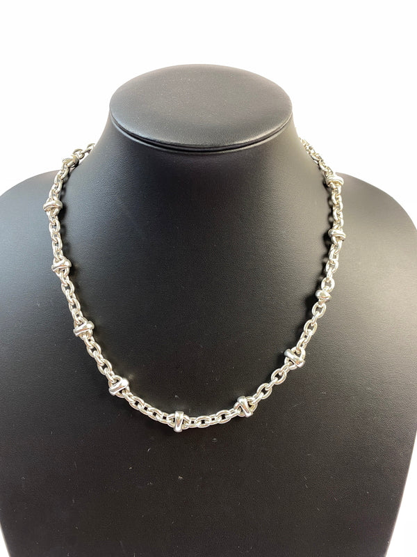 【中古品】【メンズ/レディース】 PHILIPPE AUDIBERT フィリップ オーディベール ネックレス アクセサリー チェーン 192-260925-em-57-min カラー：シルバー 万代Net店