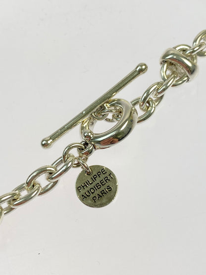 【中古品】【メンズ/レディース】 PHILIPPE AUDIBERT フィリップ オーディベール ネックレス アクセサリー チェーン 192-260925-em-57-min カラー：シルバー 万代Net店