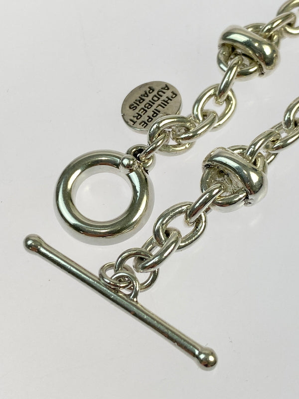 【中古品】【メンズ/レディース】 PHILIPPE AUDIBERT フィリップ オーディベール ネックレス アクセサリー チェーン 192-260925-em-57-min カラー：シルバー 万代Net店
