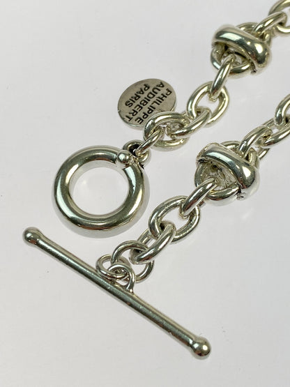【中古品】【メンズ/レディース】 PHILIPPE AUDIBERT フィリップ オーディベール ネックレス アクセサリー チェーン 192-260925-em-57-min カラー：シルバー 万代Net店