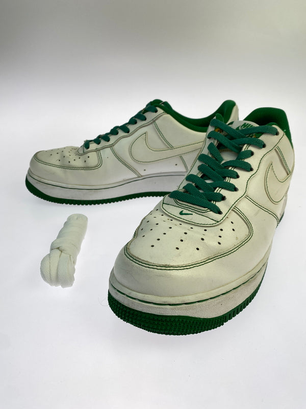 【中古品】【メンズ】 NIKE ナイキ AIR FORCE 1 LOW エアフォース 1ロー CV1724-103 靴 シューズ スニーカー 160-260923-hu-40-min カラー：ホワイト/グリーン 万代Net店