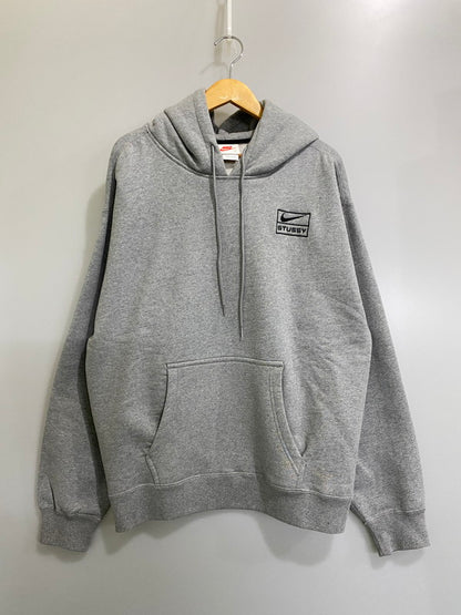 【中古品】【メンズ】 NIKE ナイキ × STUSSY ステューシー DJ9488-063 NRG WASHED HOODIE エナジー ウォッシュド フーディ 142-260926-zi-22-min サイズ：Ｓ カラー：ライトグレー 万代Net店
