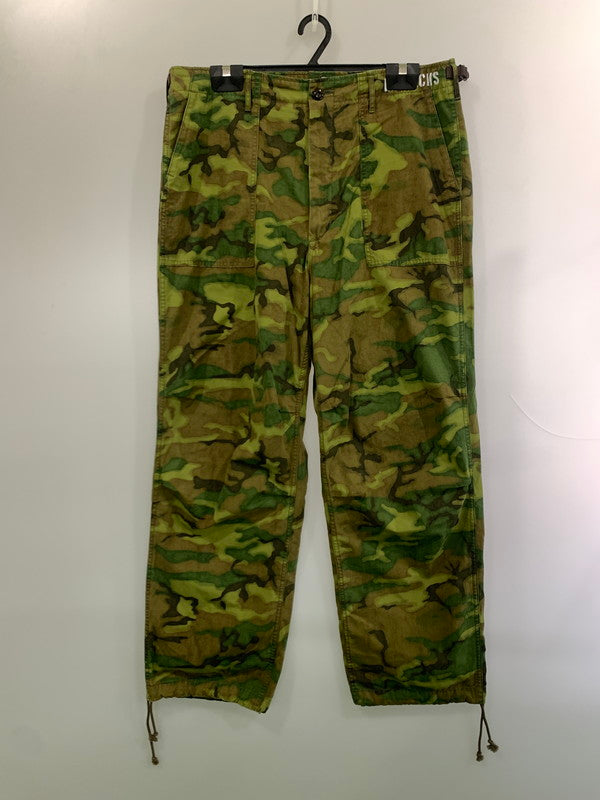 【中古品】【メンズ】 CORONA FATIGUE SLACKS コロナ ファティーグ スラックス AGGRESSOR SLACKS アグレッサー スラックス FP005-26-07 ボトムス 156-260929-hu-03-min サイズ：XL カラー：グリーン系（カモ） 万代Net店