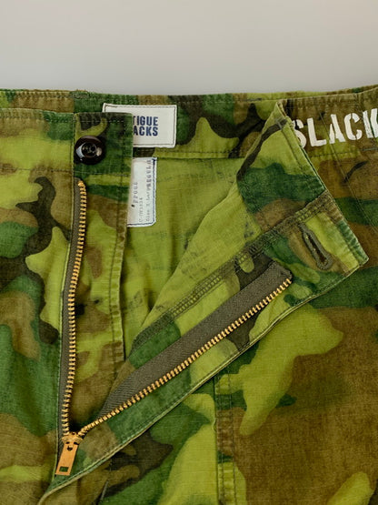 【中古品】【メンズ】 CORONA FATIGUE SLACKS コロナ ファティーグ スラックス AGGRESSOR SLACKS アグレッサー スラックス FP005-26-07 ボトムス 156-260929-hu-03-min サイズ：XL カラー：グリーン系（カモ） 万代Net店