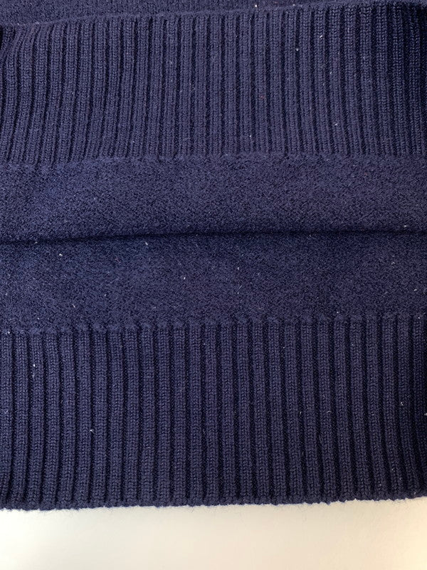 【中古品】【メンズ】 AMI PARIS アミ パリス ADC CREWNECK SWEATER UKS002 018 クルーネック セーター メンズ トップス 丸首 ニット ハート 141-260925-em-05-min サイズ：XL カラー：ネイビー 万代Net店