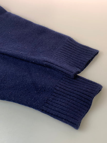 【中古品】【メンズ】 AMI PARIS アミ パリス ADC CREWNECK SWEATER UKS002 018 クルーネック セーター メンズ トップス 丸首 ニット ハート 141-260925-em-05-min サイズ：XL カラー：ネイビー 万代Net店