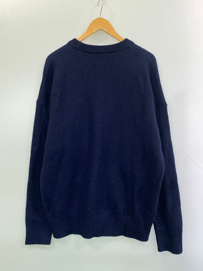 【中古品】【メンズ】 AMI PARIS アミ パリス ADC CREWNECK SWEATER UKS002 018 クルーネック セーター メンズ トップス 丸首 ニット ハート 141-260925-em-05-min サイズ：XL カラー：ネイビー 万代Net店