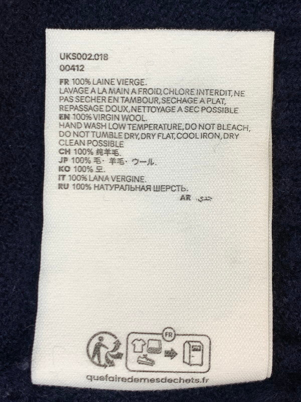【中古品】【メンズ】 AMI PARIS アミ パリス ADC CREWNECK SWEATER UKS002 018 クルーネック セーター メンズ トップス 丸首 ニット ハート 141-260925-em-05-min サイズ：XL カラー：ネイビー 万代Net店